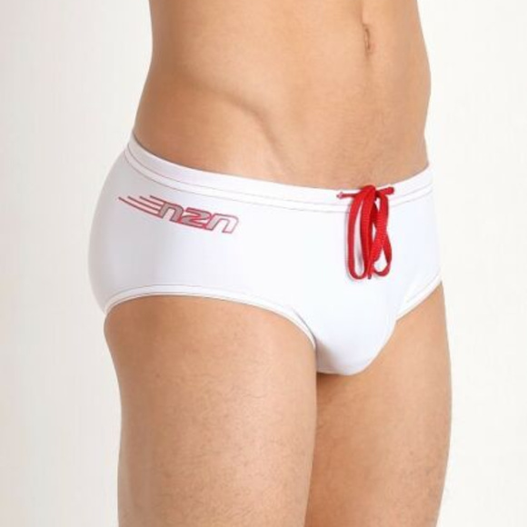 N2N Men's FS2 White Fusion Sport Trunk - New - Picture 1 of 3